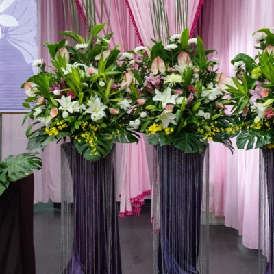 喪禮高架花籃D_弘曜花藝版權所有
