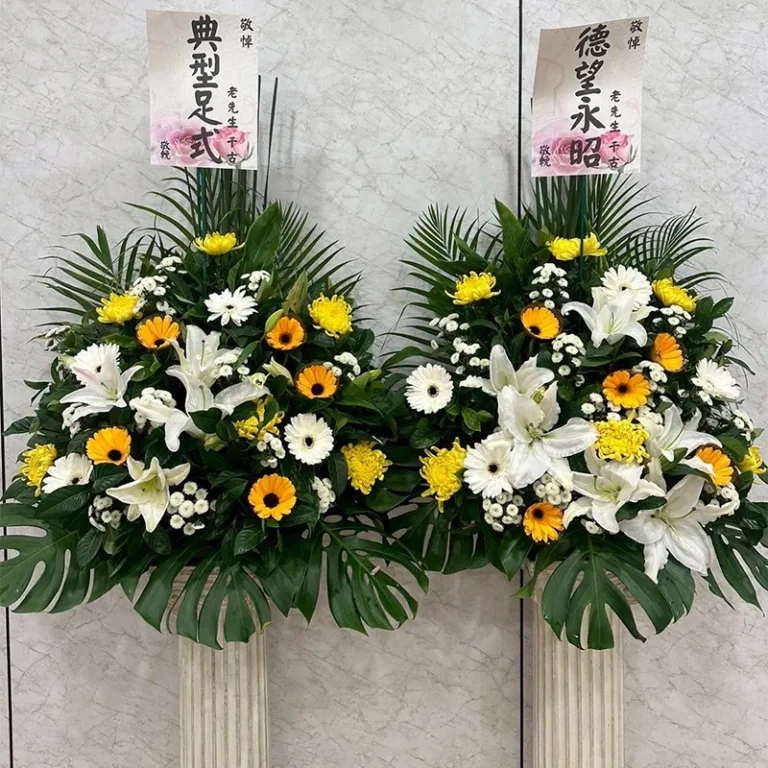 羅馬柱花籃A_榛馨花藝版權所有
