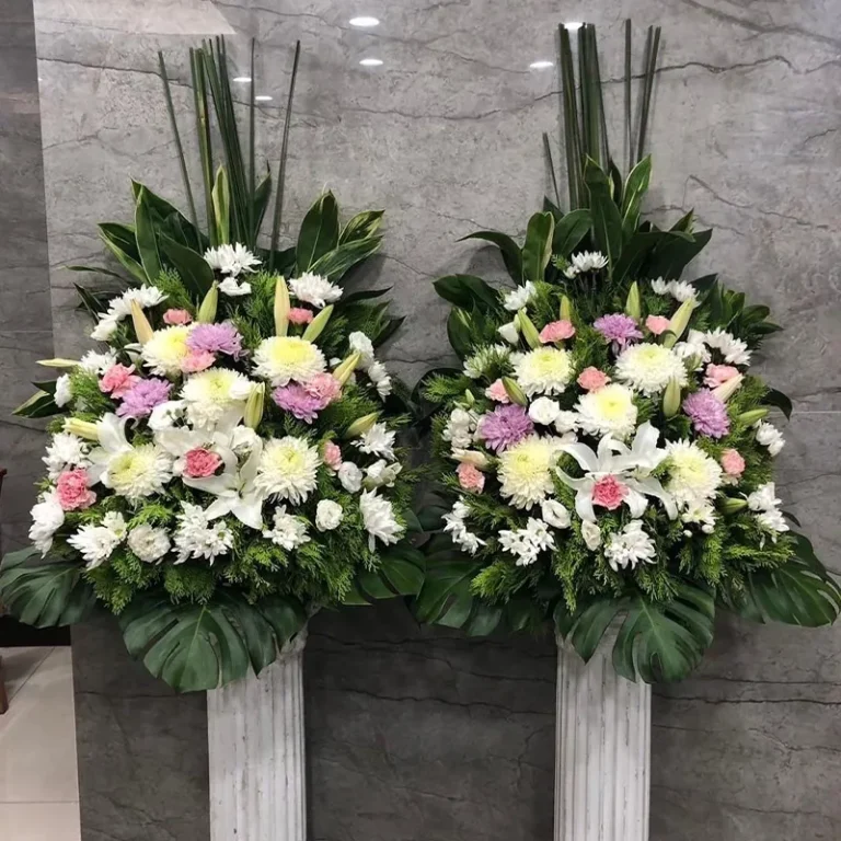 羅馬柱花籃C_弘曜花藝版權所有