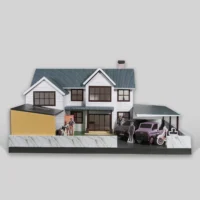 客製紙紮牧場農舍-1