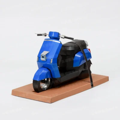 紙紮CUXI機車(藍)-1