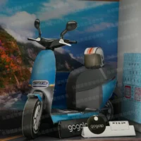 紙紮GOGORO電動機車(藍)-3