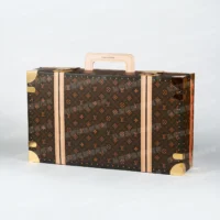 紙紮LV奢華金條皮箱(粉棕)-9