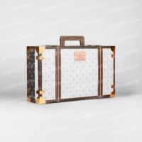紙紮LV奢華金燦皮箱(黑白)-8