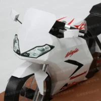 紙紮Ninja250R忍者重機(白)-4
