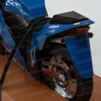 紙紮Ninja250R忍者重機(藍)-7