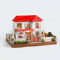 紙紮上荷苑(紅頂紫傘)-2