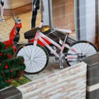 紙紮上荷苑(紅頂紫傘)-7