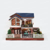 紙紮富邑居(藍屋綠車)-1