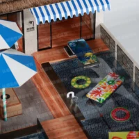 紙紮渡假海島泳池-5