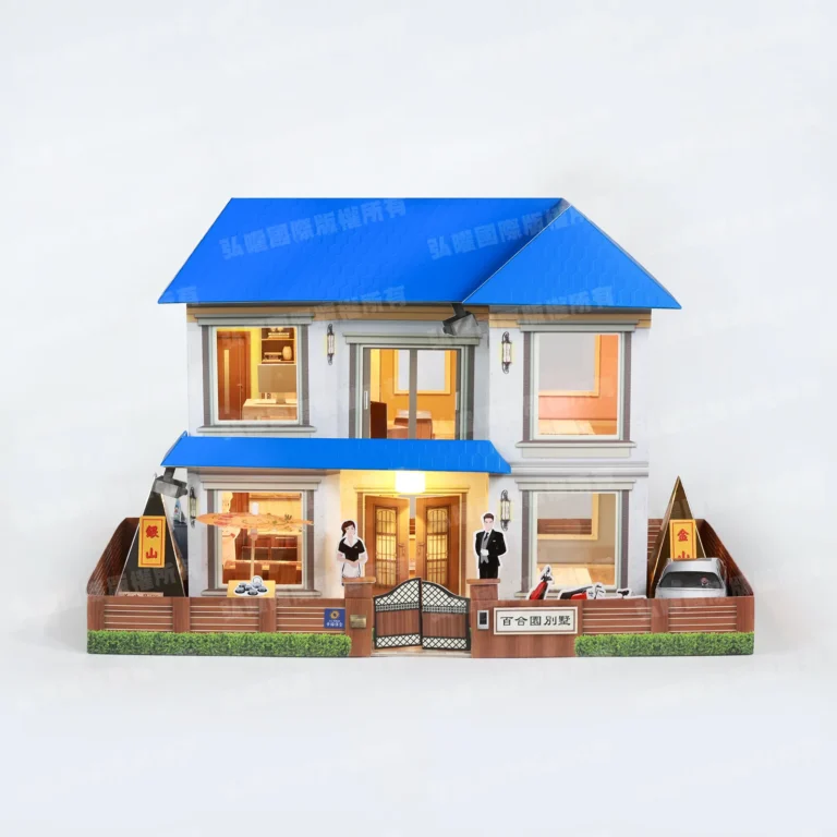 紙紮百合園(藍)-1