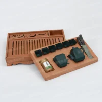 紙紮茶具組(墨綠)-1