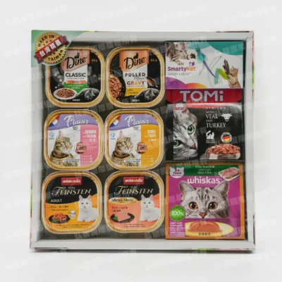 紙紮貓玩具罐頭套組-1