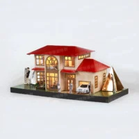 紙紮迷你金銀屋開燈-3