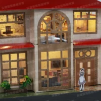 紙紮迷你金銀屋開燈-4