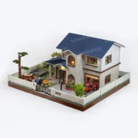 紙紮雙橡園(藍)-3