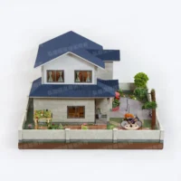 紙紮雙橡園(藍)-4