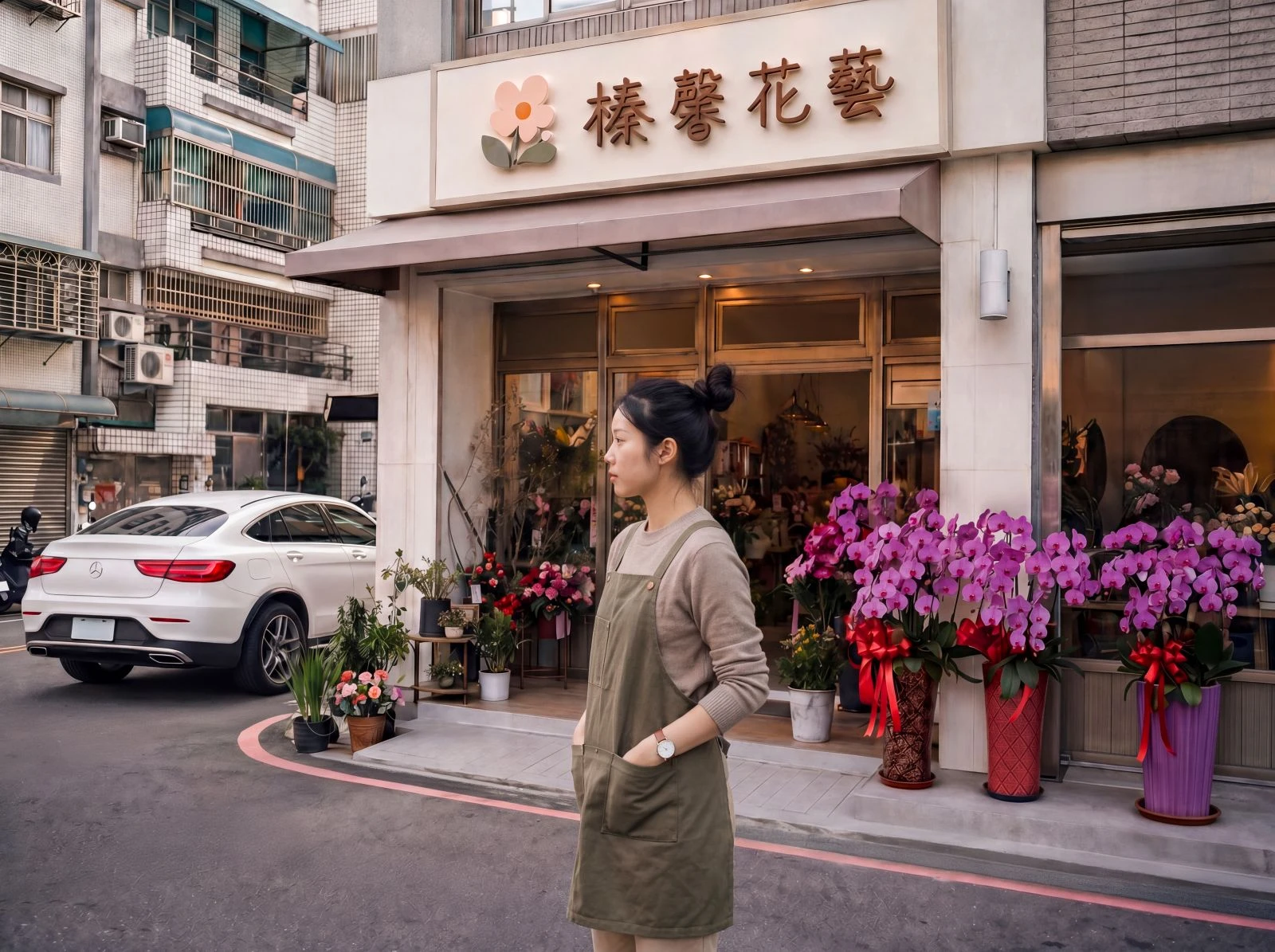 榛馨花藝店面